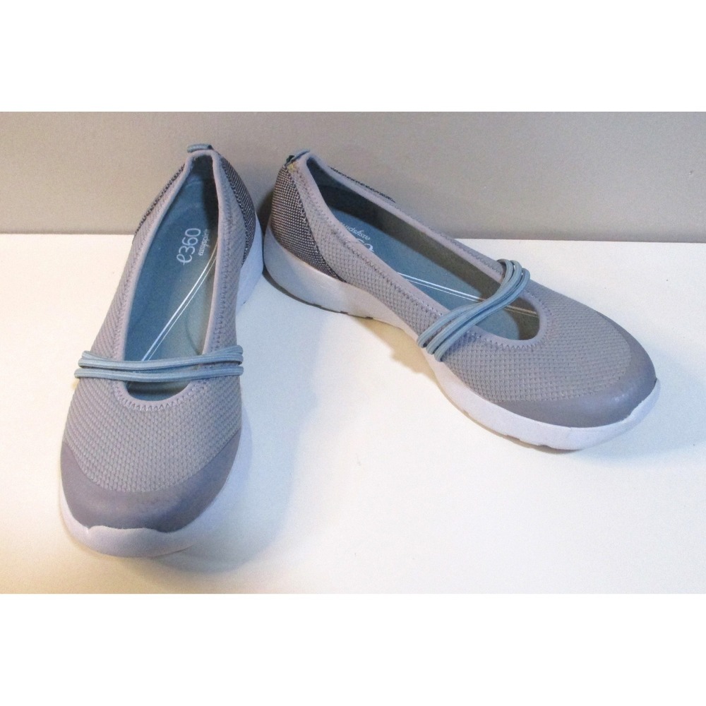 Easy Spirit e360 ESFALKEN Gray Mary Jane Walking Shoes Sneakers Womens 7 W Wide